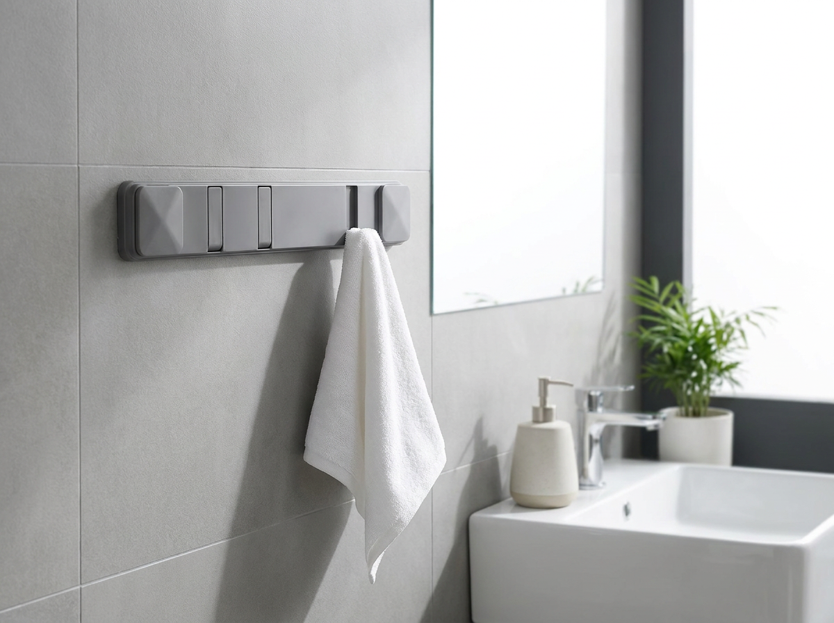포니홈 모자 걸이 무타공 흡착 후크 벽 옷걸이 흡착판 도어행거 욕실 거치대 정리 화장실 문 - 상세 이미지 2