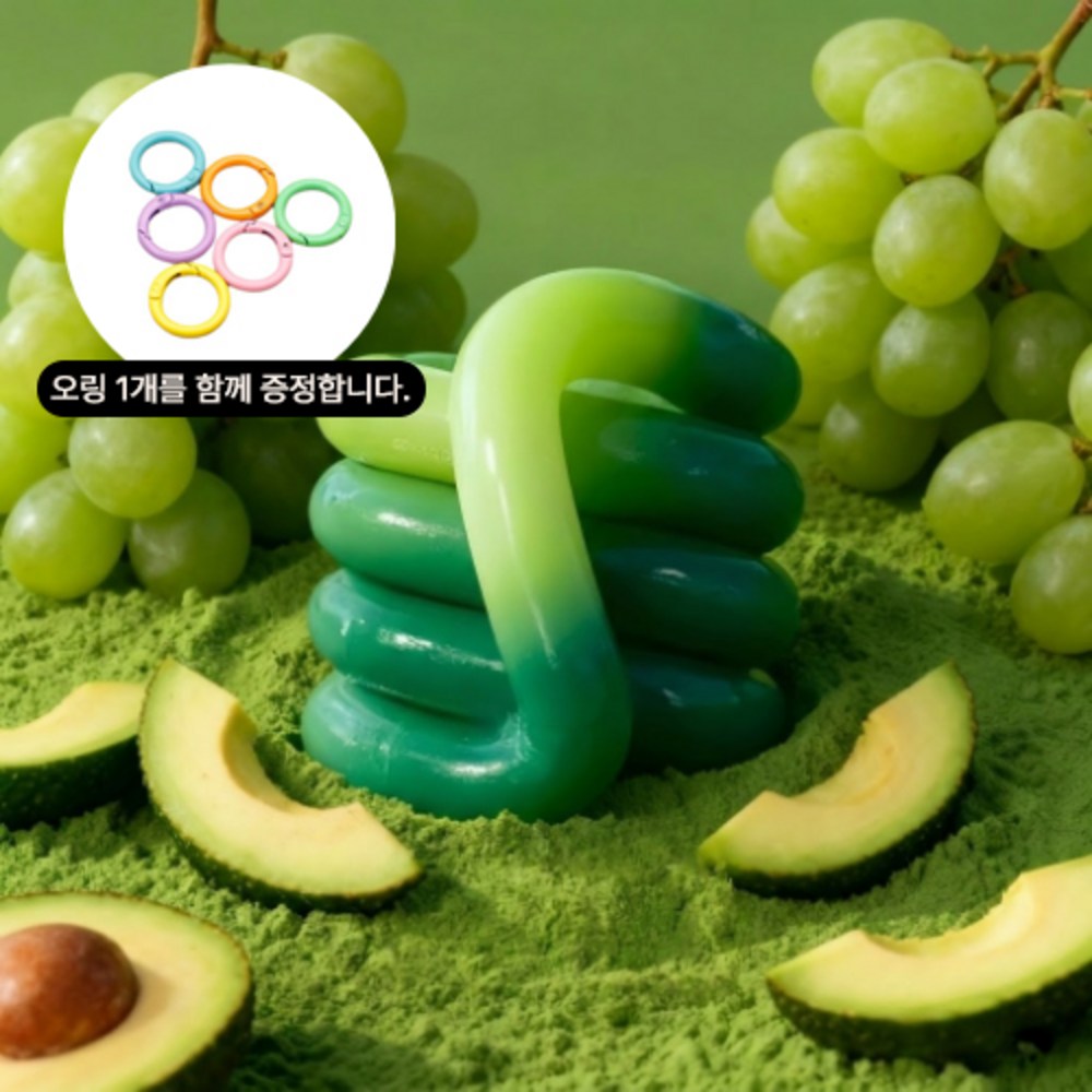 피젯토이 트위스트 힐링 촉감 탱글 장난감 온도변화 변색 키링 - 상세 이미지 4