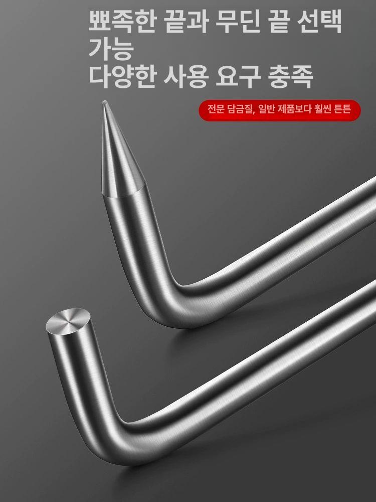 맨홀 뚜껑 개폐기 지렛대 도구 개방기 개방 맨홀개폐기 리프터 집게 후크 오프너 공구 빠루 - 상세 이미지 2