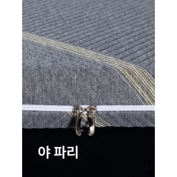 시원한 여름용 싱글 슈퍼싱글 쿨매트 침대패드 누빔 매트리스 뉴 텐셀 5cm 그레이 90 x 200cm - 상세 이미지 5