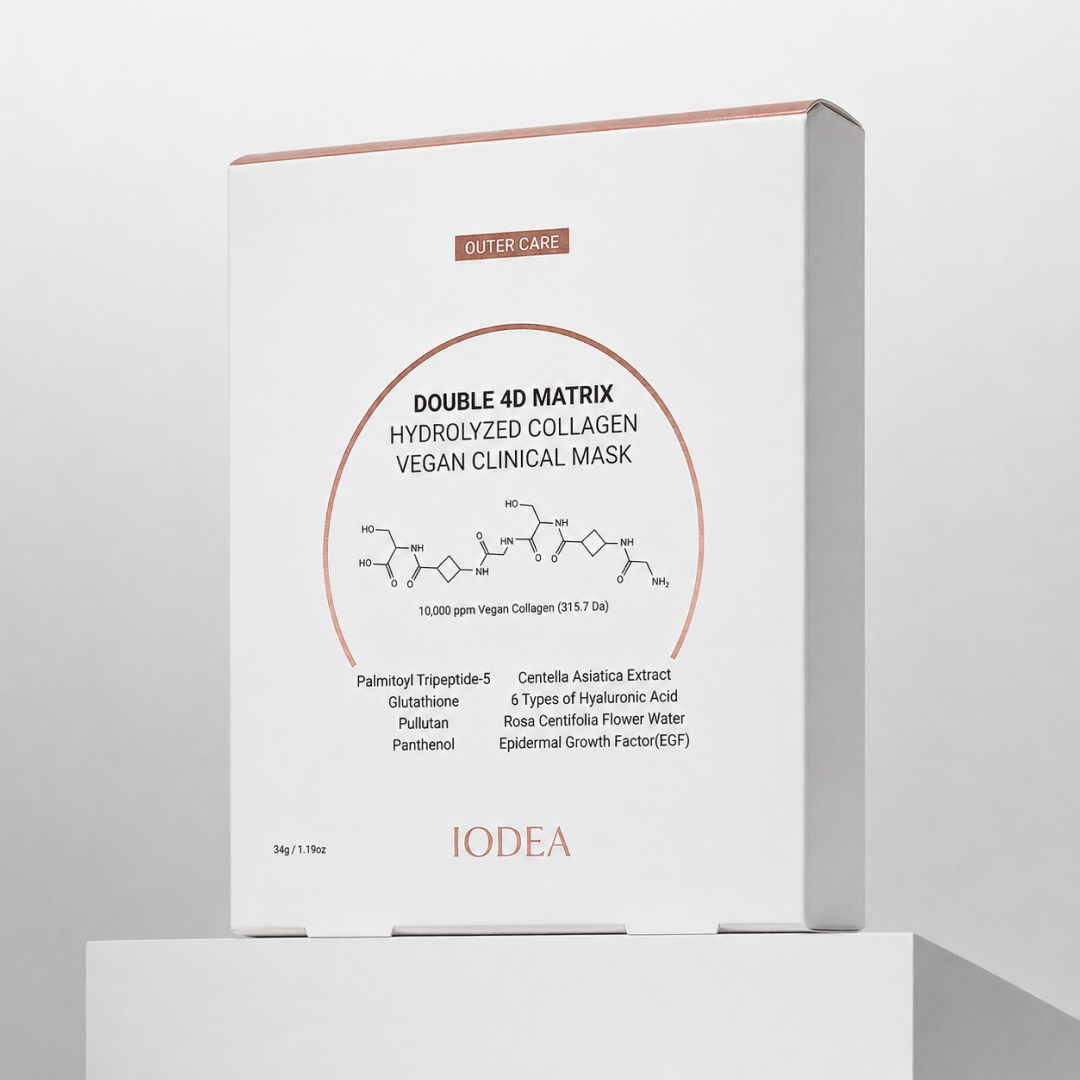 [10,000ppm] 아이오디아 마스크팩 하이드로겔 콜라겐 30만 거미줄 탄력망 더블4D 8매, 1개 - 상세 이미지 3