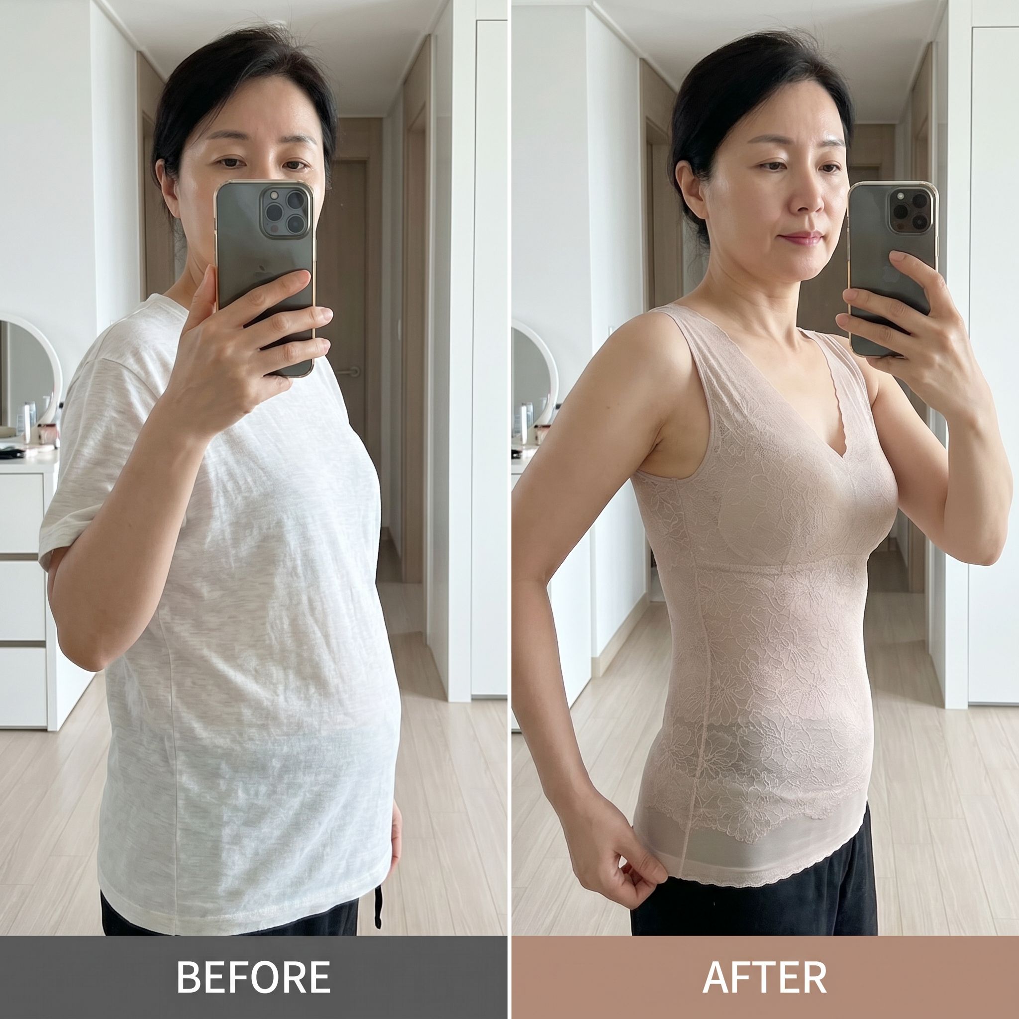 한나라 몸매 바디보정 쉐이퍼 레이스보정속옷 란쥬쉐이퍼 이미지 6