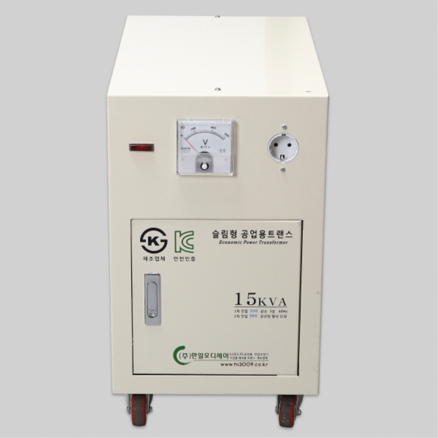 공업용 변압기 건식 15KV 220V~380V 승압 트랜스 슬림 옥내용 한일오디세이 - 상세 이미지 4