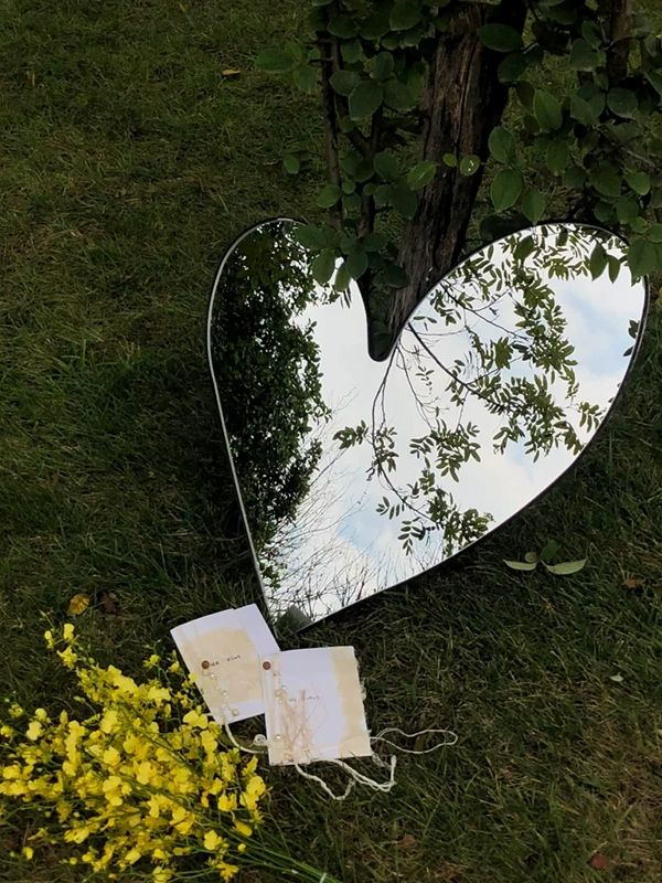 비정형 벽거울 불규칙 디자인 미러 벽장식용 하트거울 인테리어거울 빈티지 - 상세 이미지 2