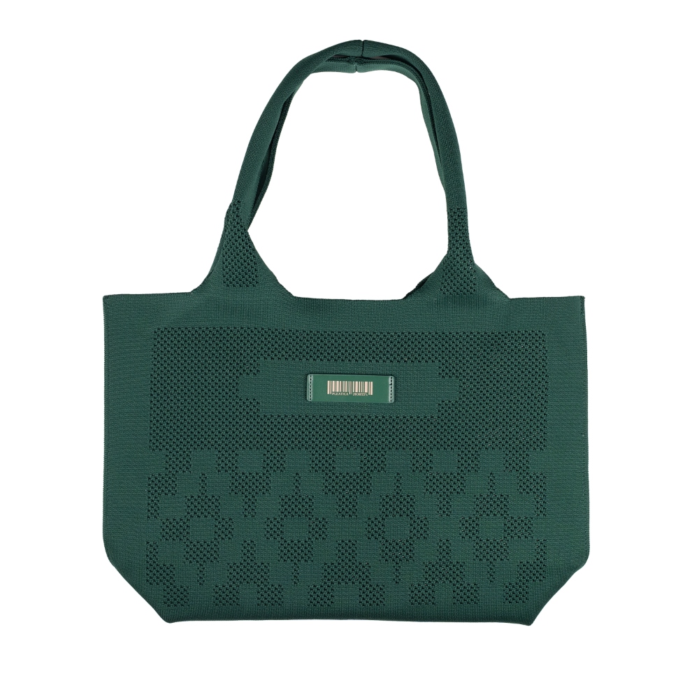 다이아 니트 쇼퍼백 딥그린 - 상세 이미지 4