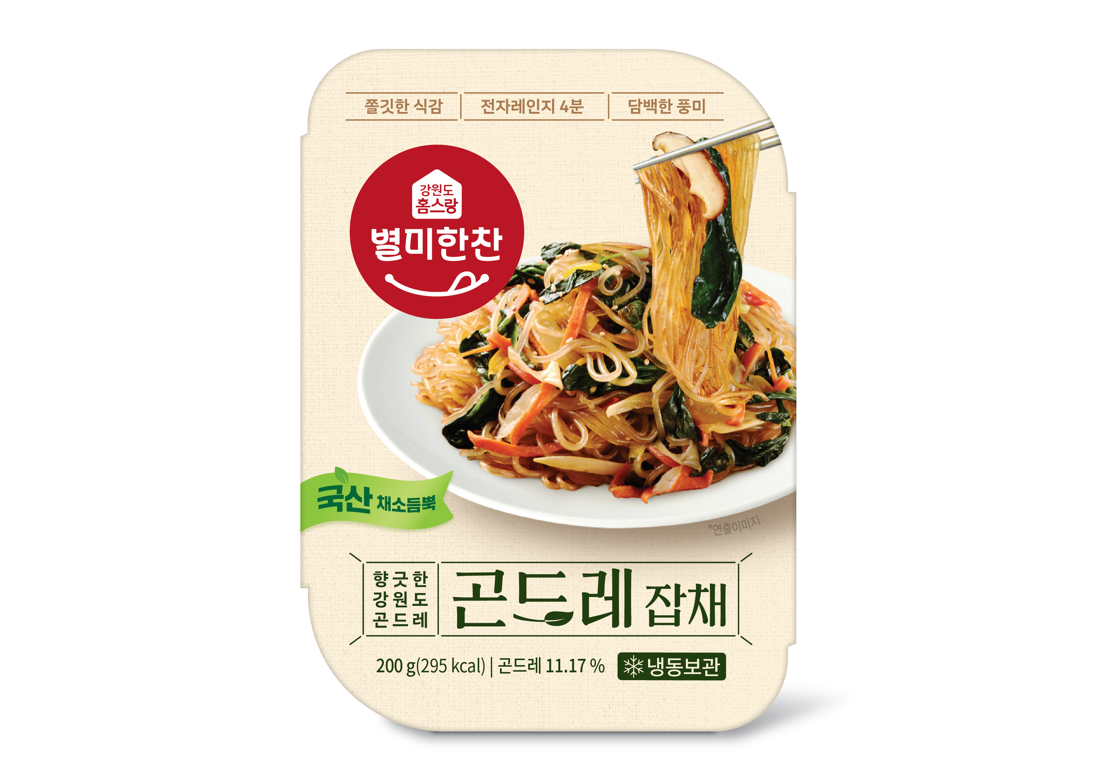 강원도 곤드레 잡채 200g 냉동 간편식 - 상품 이미지