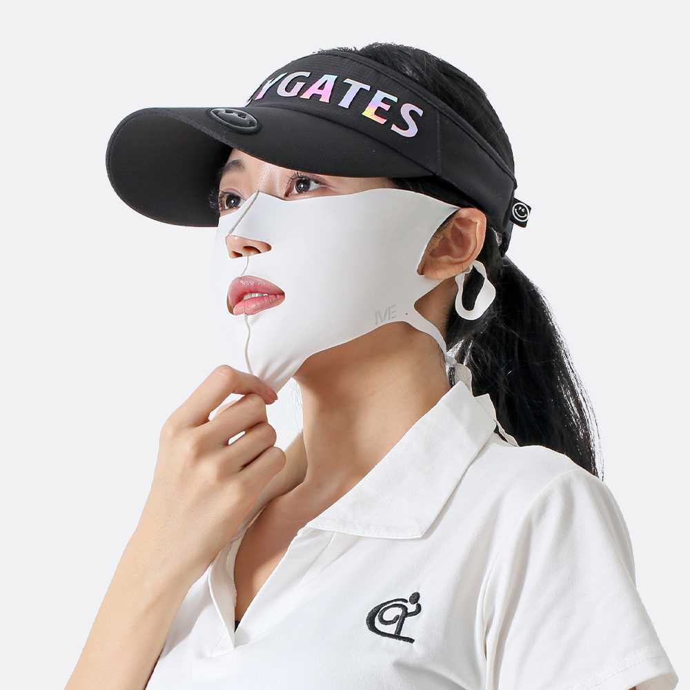 오픈형 UV 자외선 차단 냉감 안면 얼굴햇빛가리개 골프 러닝 등산 자전거 마스크 - 상세 이미지 2