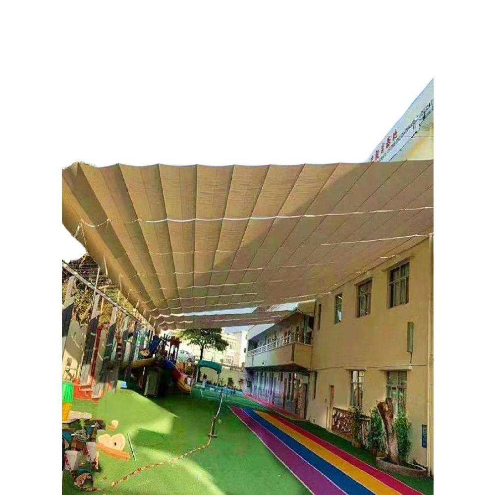어닝 접이식 커튼 차양막 개폐식 그늘막 테라스 야외천막 캐노피천막 행사용천막 텐트 대형 부속품 없이 주문을 받아서 만들어지는 껍 - 상품 이미지