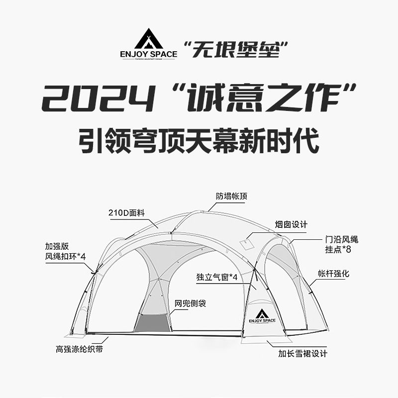 대형 차양막 몽골텐트 주차장 캐노피천막 자바라 야외 방수 돔쉘터 접이식 그늘막 행사용 간이 - 상세 이미지 3
