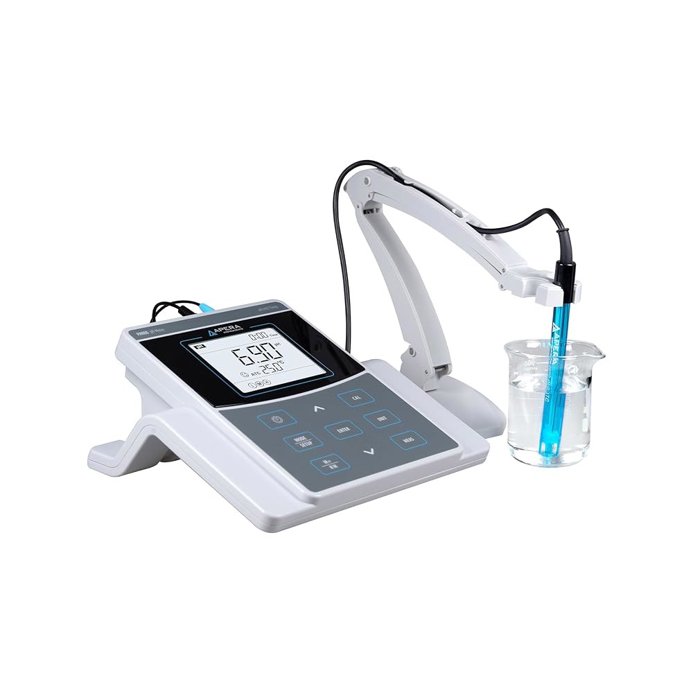 아페라 인스트루먼트 AI521 PH800 실험실 벤치탑 pH 미터 키트, 0.01 정확도, GLP 데이터 관리(USB 출력), BNC 커넥터 - 상품 이미지