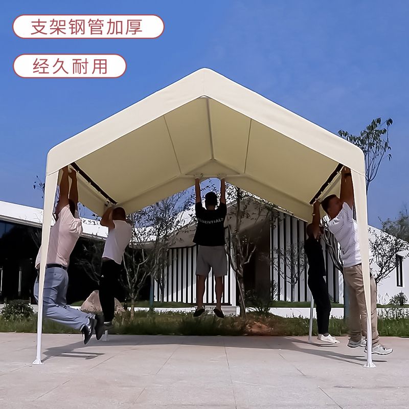 조립식 천막 지붕 차고지 접이식 행사용 비막이 주차장 어닝 캐노피 야외 주택 그늘막 텐트 - 상세 이미지 5