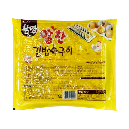 로지프로 냉동 삼영 알찬 김밥속구이 계란지단 1kg 대용량 냉동벌크 간편간식 업소용