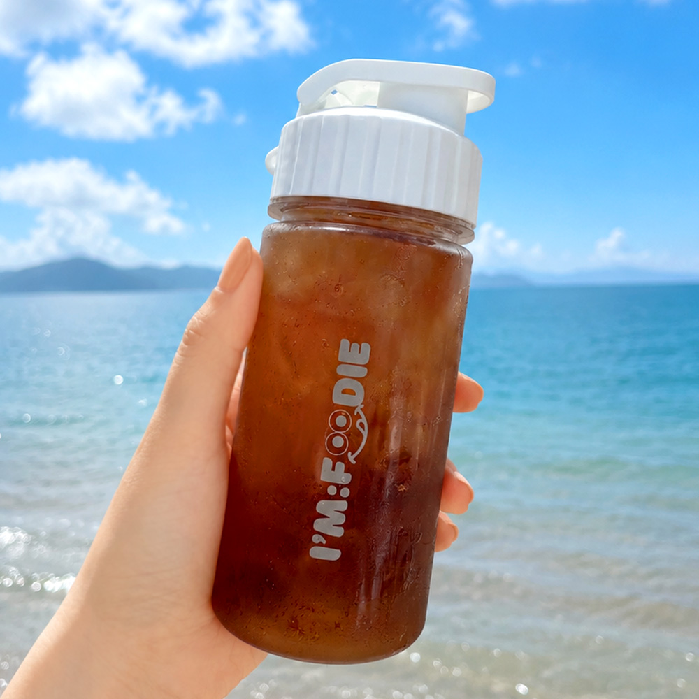 아임푸디 단백질 쉐이커 보틀 트라이탄 물병 물통 350ml - 상세 이미지 3