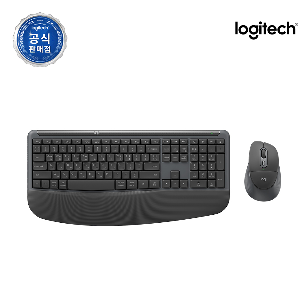 [신제품][포토리뷰] 로지텍코리아 공식 MK880 콤보 팜레스트 무소음 무선키보드마우스세트 블랙, 멤브레인 - 상세 이미지 2