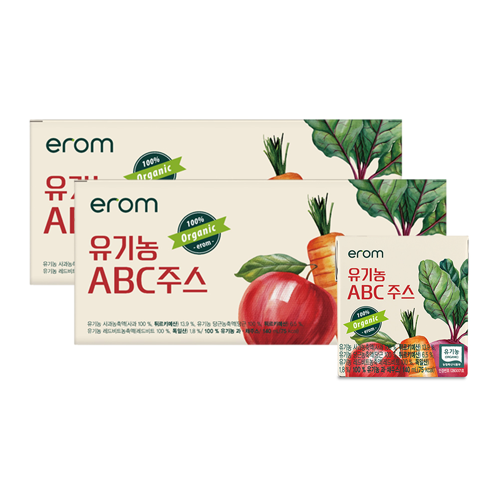 이롬 황성주의 유기농 ABC 주스, 140ml, 40개 - 상품 이미지