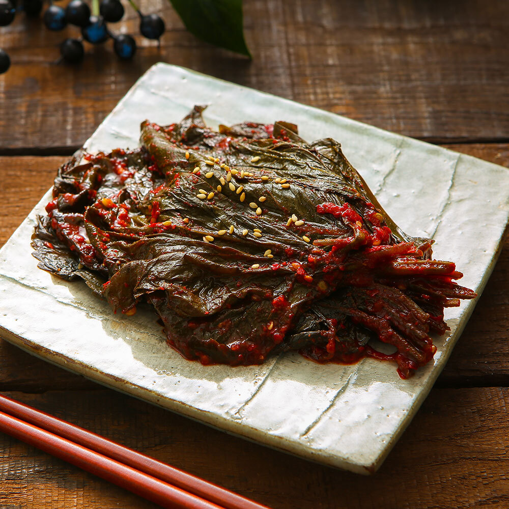 구첩반찬 짜지않고 향긋한 밥도둑 양념 깻잎무침 1kg - 상품 이미지