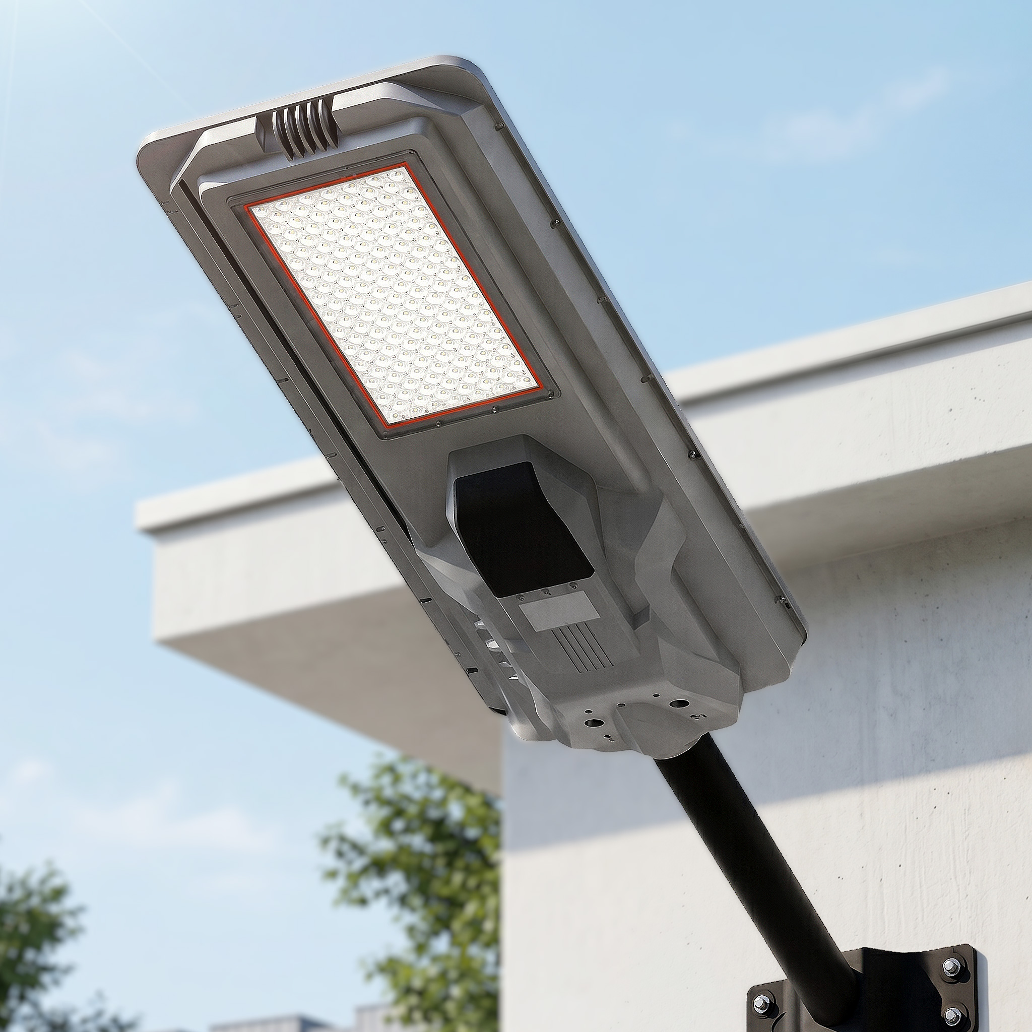 태양광 LED 가로등 헤드 1200W 태양열 전구 조명등 도로 아파트 공원 전원주택 주차장 제품 이미지