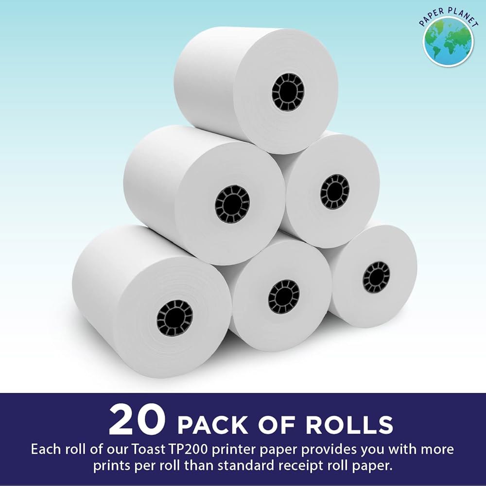 종이 행성의 토스트 TP200 프린터용 열 | 20롤 20 Rolls Standard - 상세 이미지 2