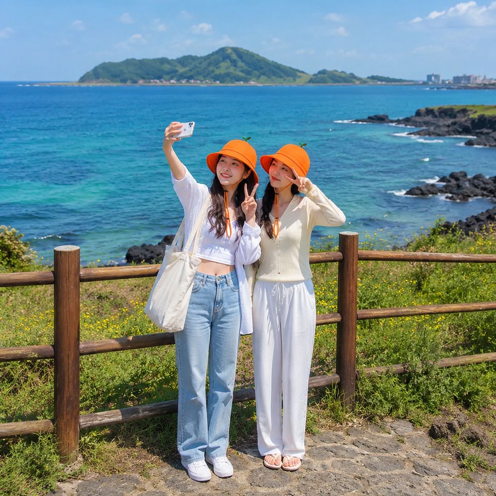 제주 감귤 모자 버킷햇 귤모자 벙거지 제주도 여행 - 상세 이미지 2