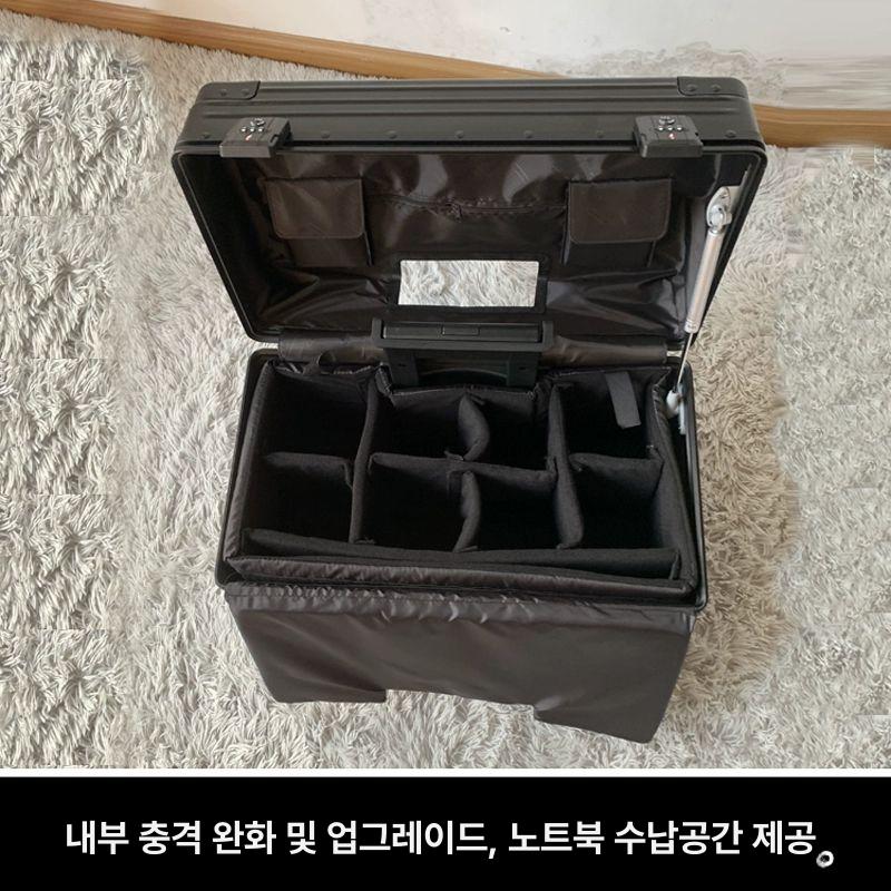 여행용 하드케이스 승무원캐리어 기내반입 가방 위로 파일럿캐리어 열리는 - 상세 이미지 4