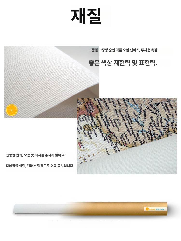세계지도 빈티지 인쇄 벽 홈 학교 장식 지도 - 상세 이미지 5