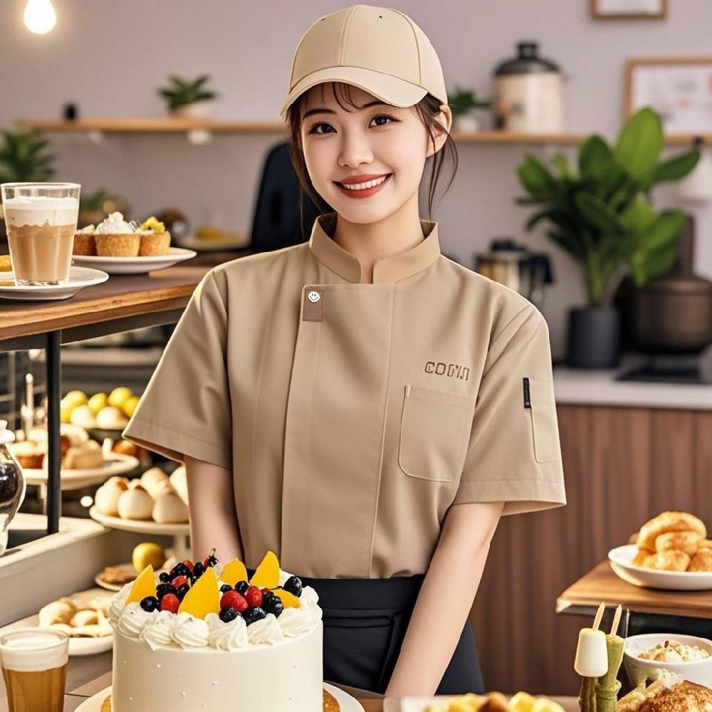 주방 셰프복 중식 쉐프복 한식 반팔 일식 주방복 일식집 주방장 주방유니폼 조리사 조리복 - 상세 이미지 3
