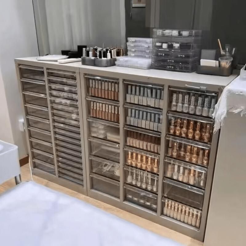 네일진열장 네일서랍장 정리함 수납함 빅사이즈 수납장 틈새수납장 미니수납장 철제수납장 다용도 - 상세 이미지 5