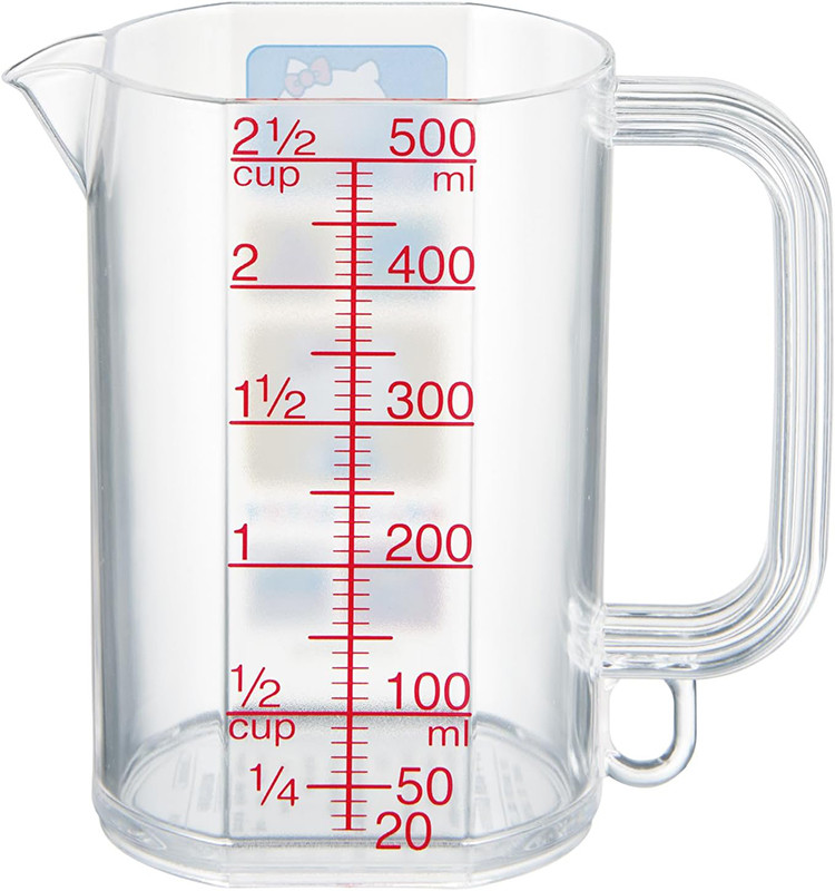 스케이터 헬로키티 레트로 캐릭터 메저 눈금 계량컵 500ml MMC1 - 하카타몰