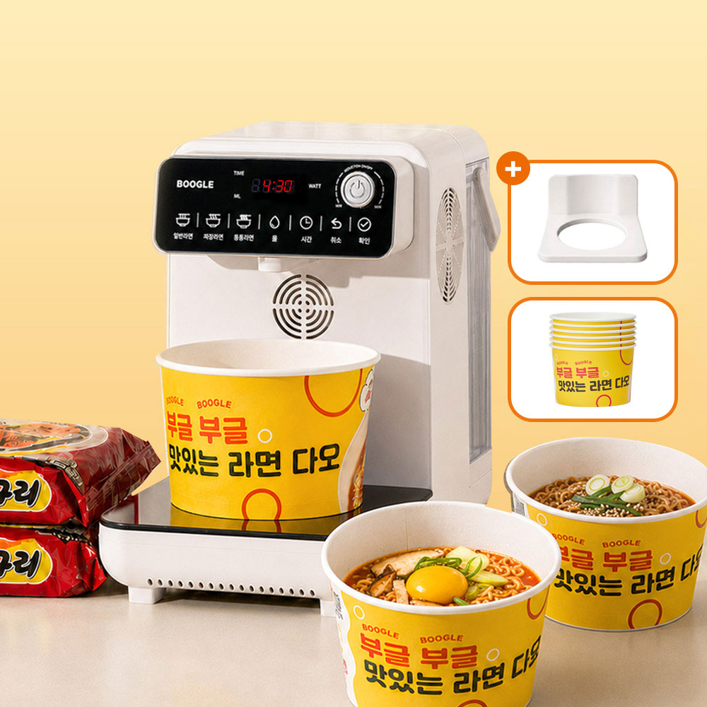 다오 부글 한강라면기계 전용용기50개 라면 조리기 끓이는기계 멀티쿠커 인덕션 전기 포트
