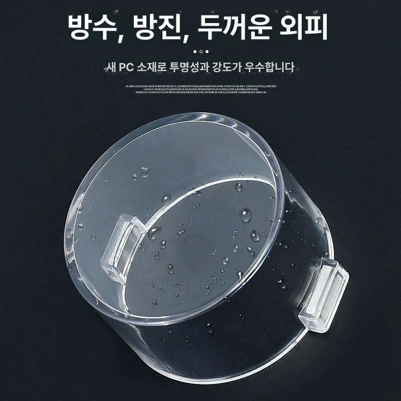 비상정지 보호커버 투명 캡 안전 정사각형 스퀘어 베이스 경고 원형 라운드 스프링 - 상세 이미지 2