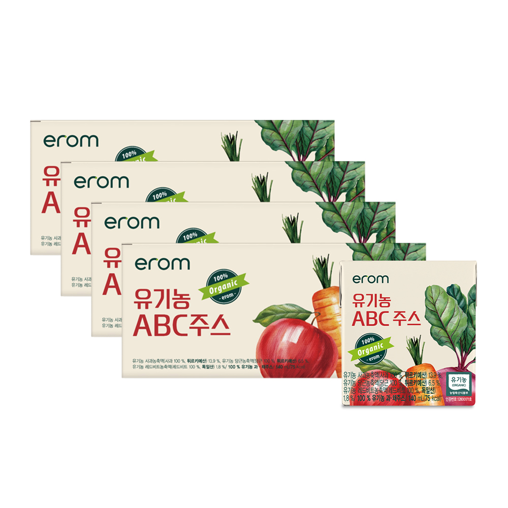 이롬 황성주의 유기농 ABC 주스, 140ml, 80개 - 상품 이미지