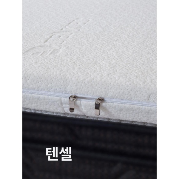 시원한 여름용 싱글 슈퍼싱글 쿨매트 침대패드 누빔 매트리스 뉴 텐셀 5cm 그레이 90 x 200cm - 상세 이미지 4
