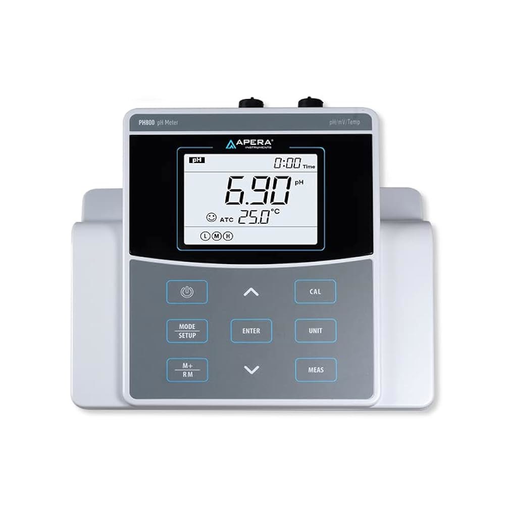 아페라 인스트루먼트 AI521 PH800 실험실 벤치탑 pH 미터 키트, 0.01 정확도, GLP 데이터 관리(USB 출력), BNC 커넥터 - 상세 이미지 2