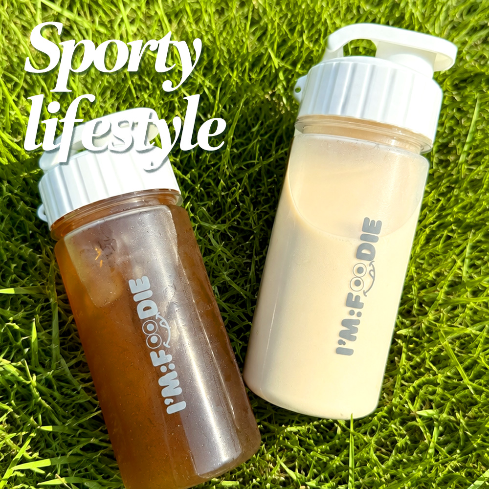 아임푸디 단백질 쉐이커 보틀 트라이탄 물병 물통 350ml - 상세 이미지 4