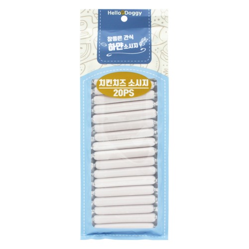 참좋은간식 하얀소시지 닭고기+치즈, 180g, 1개 - 상품 이미지