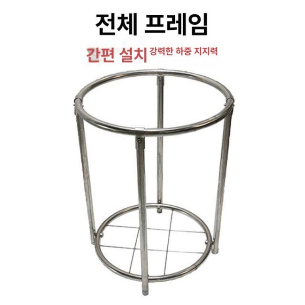 튼튼한 리넨 빨래통 빨래방 원형 파란색 세탁물 운반카트 로열블루 중간 4인치 무소음 - 상세 이미지 5
