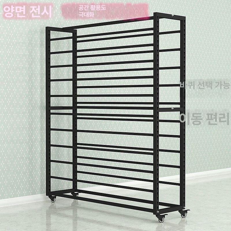 이동식 롤거치대 벽지 필름행거 걸이대 랙 원단거치대 진열 선반 보관대 디스플레이 - 상세 이미지 5