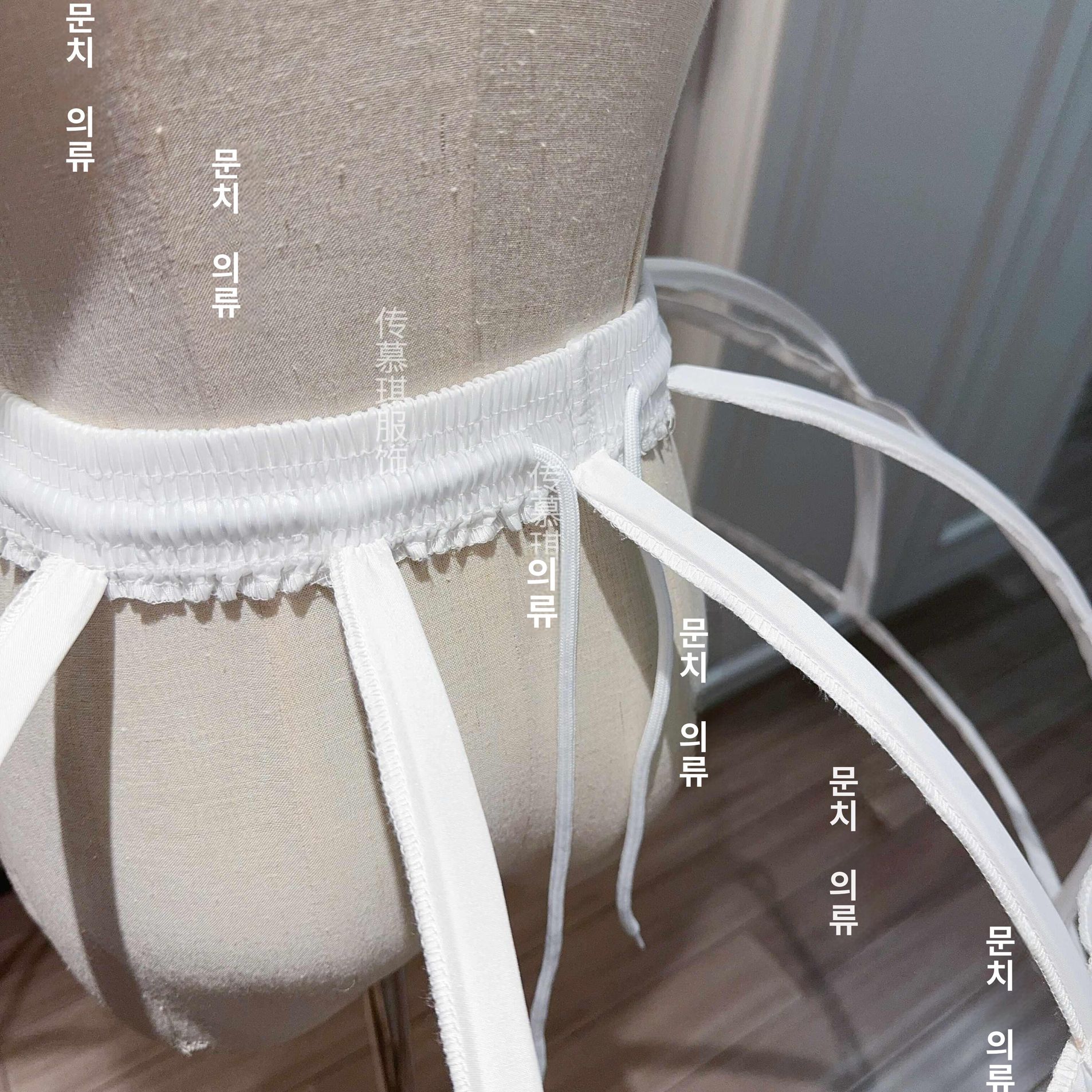 반구형 와이어 뼈대 페티코트 공연용 드레스용 여성 코스프레 파티룩 퍼지는 의상 - 상세 이미지 4