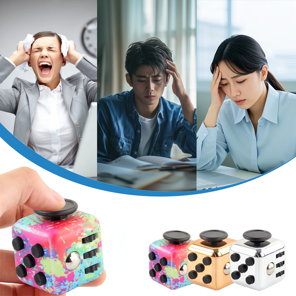 피젯큐브 스트레스해소 클릭 힐링 장난감 은색 1개 - 상세 이미지 5