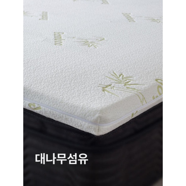 시원한 여름용 싱글 슈퍼싱글 쿨매트 침대패드 누빔 매트리스 뉴 텐셀 5cm 그레이 90 x 200cm - 상세 이미지 3