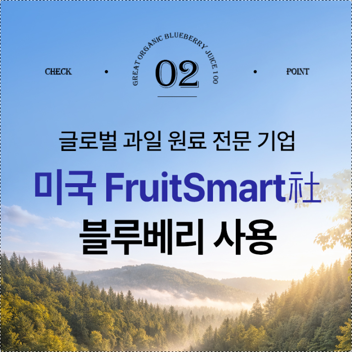 유기농 블루베리즙 블루베리스틱 원액 착즙 3통 - 상세 이미지 3