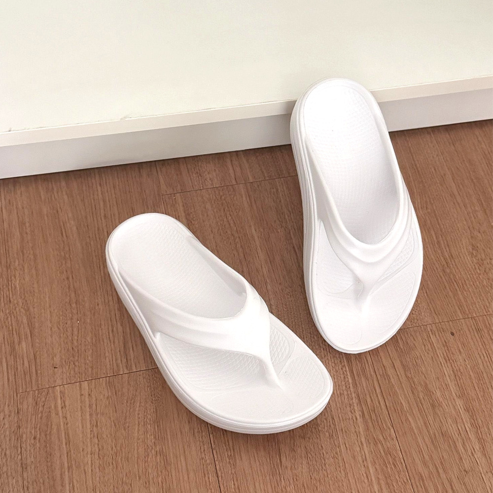 여성 키높이 쪼리 슬리퍼 4CM 통굽 EVA 쿠션 플립플랍 이미지 8