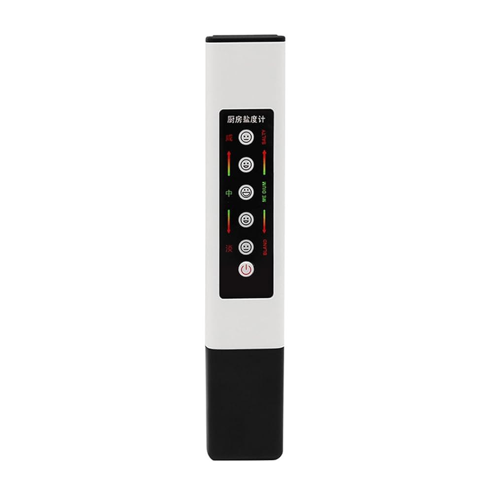 XROLAND 식품 염도 측정기 감지기, 전자 계량기, LED 디스플레이 주방 공급, 크기 약 155x29x14mm - 상품 이미지