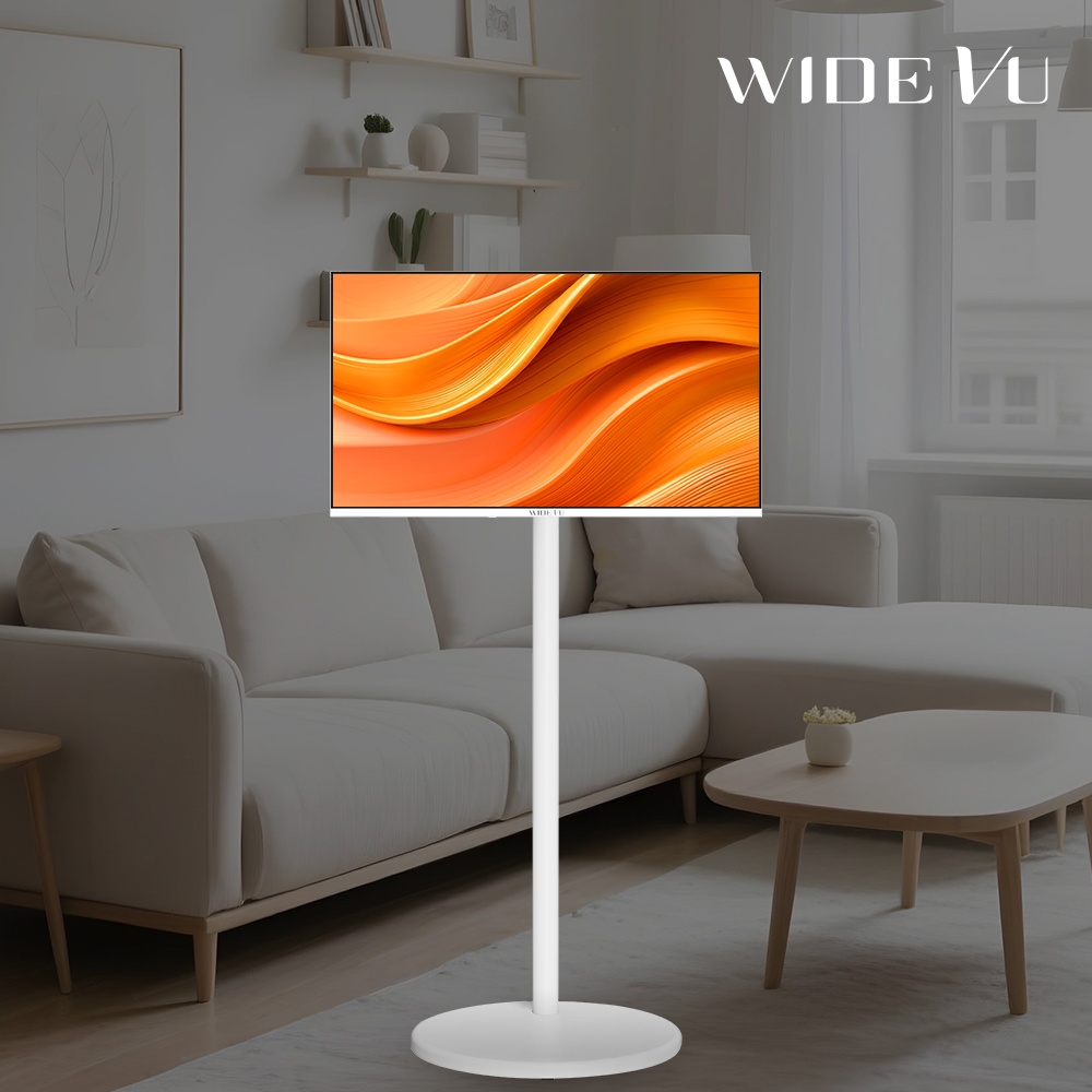 와이드무빙뷰 화이트에디션 삼탠바이미 셋트 QLED 60cm(24인치) FHD 스마트 이동식 TV 중소바이미 V1 자가설치 상품 이미지