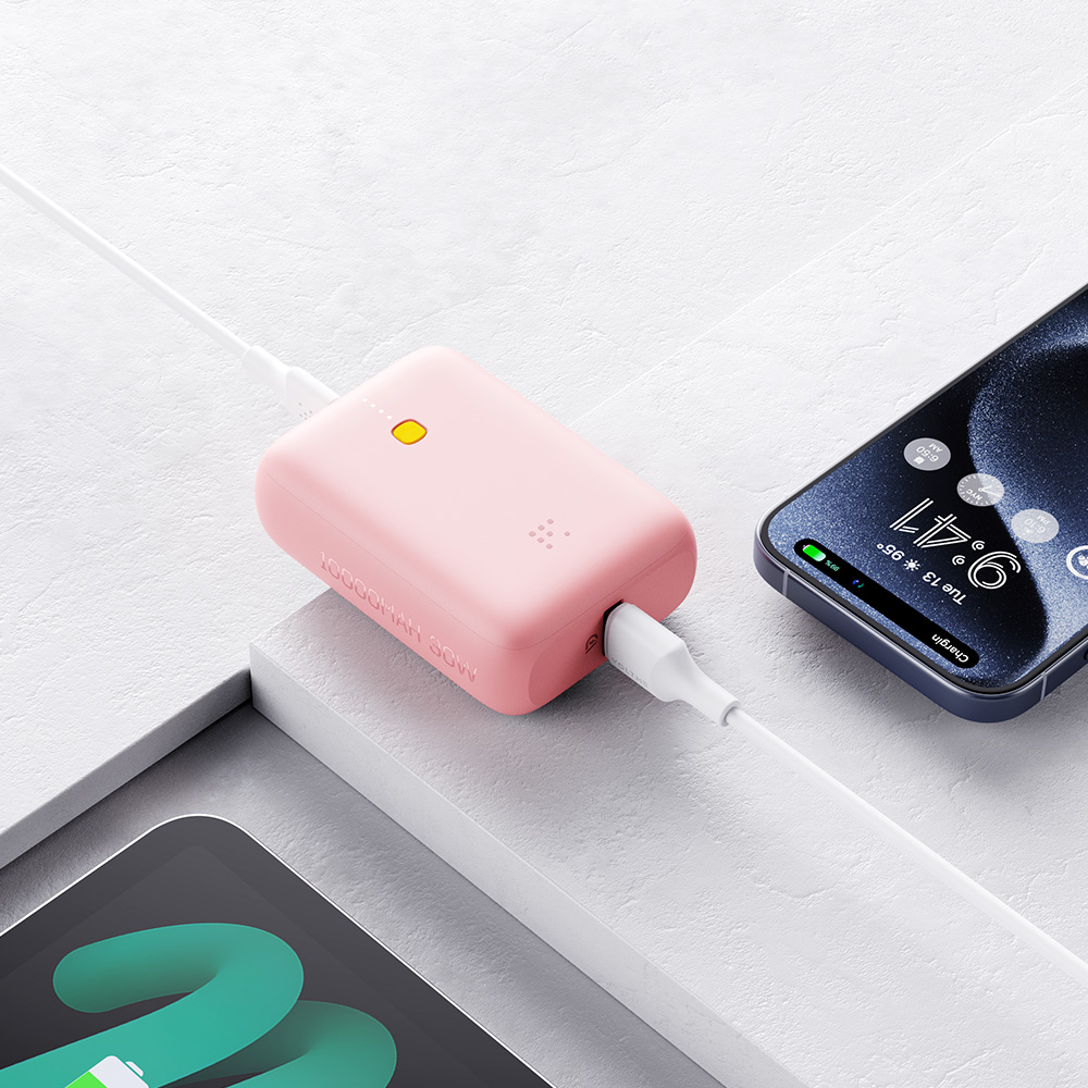 볼트미 하이퍼코어 Lite 보조배터리 22.5W CCC 3C 인증 인쇄 10000mAh, 핑크 - 상세 이미지 3