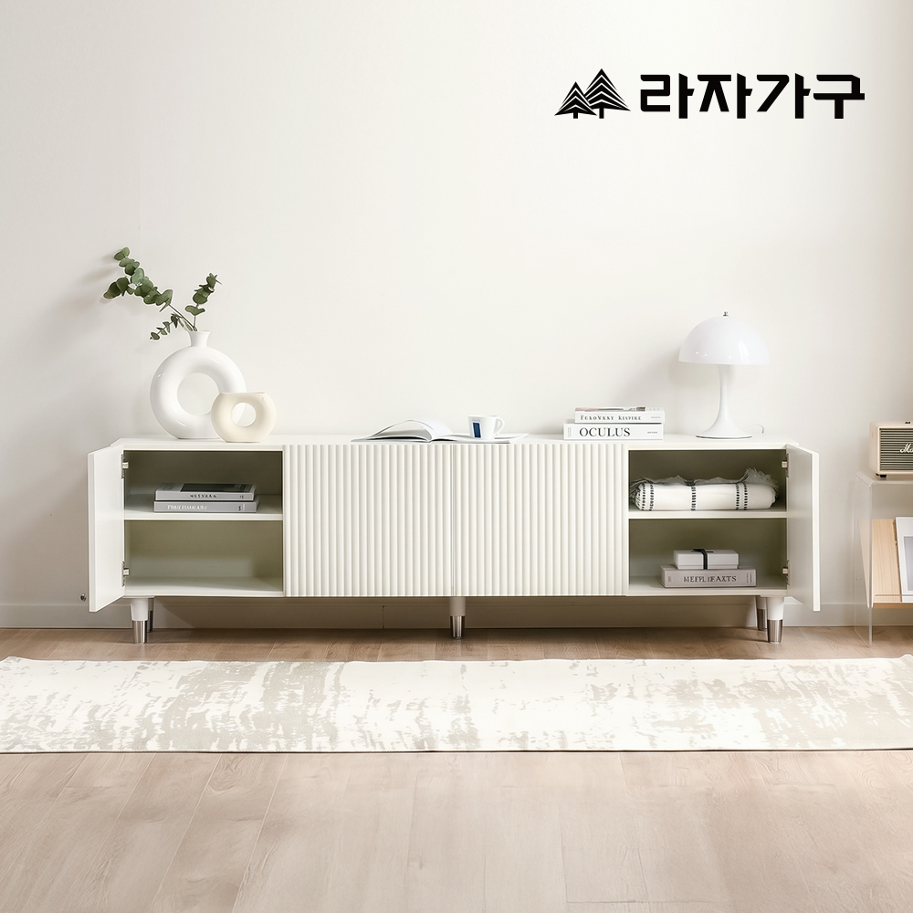 라자가구 세린 템바보드 높은 티비장 벽걸이 티비다이 TV 서랍 선반 수납장 거실장 1350 - 상세 이미지 3