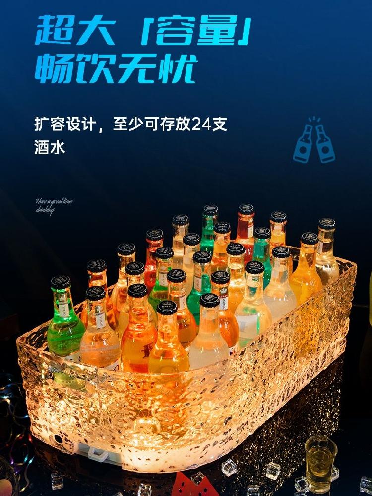 투명 스버킷 와인칠링 쿨러백 와인칠러 얼음통 샴페인 와인쿨러 아이스버킷 양주얼음통 아이스 - 상세 이미지 5