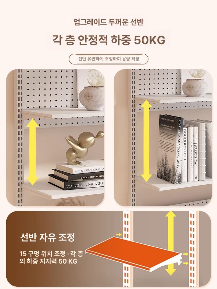 행거 타공판 철제 전시대 걸이대 악세사리 디스플레이 타공보드 거치대 옷걸이 정리 - 상세 이미지 5