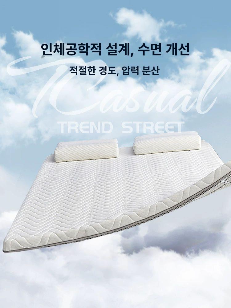 더블 손님토퍼 두툼한 편안한 두께 항균 부드러움 침대위토퍼 - 상세 이미지 4