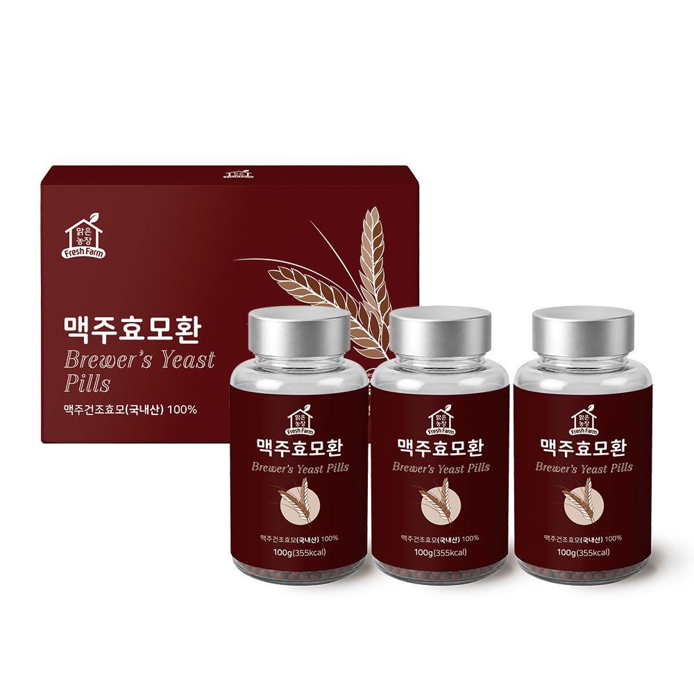 맑은농장 국내산 맥주효모 환 세트 100g x 3개입 이미지 6